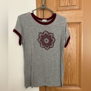 LA Hearts mandala shirt, super soft and thin